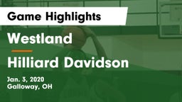 Westland  vs Hilliard Davidson Game Highlights - Jan. 3, 2020