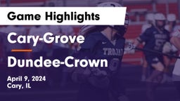 Cary-Grove  vs Dundee-Crown  Game Highlights - April 9, 2024