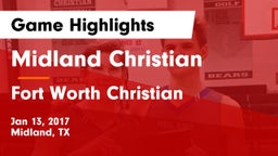 Midland Christian  vs Fort Worth Christian  Game Highlights - Jan 13, 2017