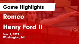 Romeo  vs Henry Ford II  Game Highlights - Jan. 9, 2024