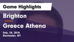 Brighton  vs Greece Athena  Game Highlights - Feb. 24, 2018