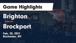 Brighton  vs Brockport  Game Highlights - Feb. 20, 2021