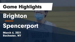 Brighton  vs Spencerport  Game Highlights - March 6, 2021