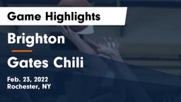 Brighton  vs Gates Chili  Game Highlights - Feb. 23, 2022