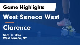 West Seneca West  vs Clarence  Game Highlights - Sept. 8, 2023