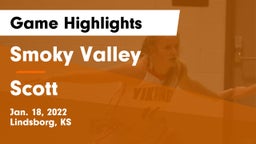 Smoky Valley  vs Scott  Game Highlights - Jan. 18, 2022