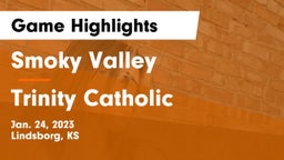 Smoky Valley  vs Trinity Catholic  Game Highlights - Jan. 24, 2023