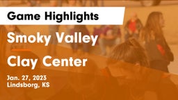 Smoky Valley  vs Clay Center  Game Highlights - Jan. 27, 2023
