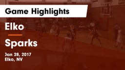 Elko  vs Sparks Game Highlights - Jan 28, 2017
