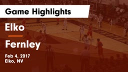 Elko  vs Fernley Game Highlights - Feb 4, 2017