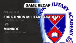 Recap: Fork Union Military Academy vs. Monroe  2016