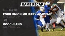 Recap: Fork Union Military Academy vs. Goochland  2016