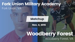 Matchup: Fork Union Military  vs. Woodberry Forest  2016