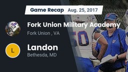 Recap: Fork Union Military Academy vs. Landon  2017