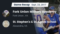 Recap: Fork Union Military Academy vs. St. Stephen's & St. Agnes School 2017