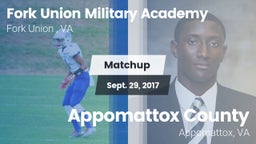 Matchup: Fork Union Military  vs. Appomattox County  2017