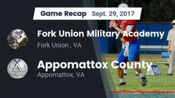 Recap: Fork Union Military Academy vs. Appomattox County  2017
