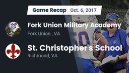 Recap: Fork Union Military Academy vs. St. Christopher's School 2017