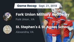 Recap: Fork Union Military Academy vs. St. Stephen's & St. Agnes School 2018