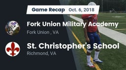Recap: Fork Union Military Academy vs. St. Christopher's School 2018