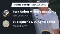 Recap: Fork Union Military Academy vs. St. Stephen's & St. Agnes School 2019
