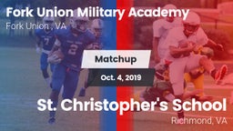 Matchup: Fork Union Military  vs. St. Christopher's School 2019