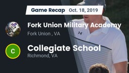 Recap: Fork Union Military Academy vs. Collegiate School 2019