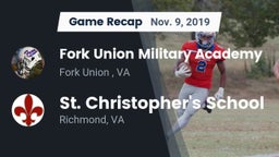 Recap: Fork Union Military Academy vs. St. Christopher's School 2019