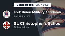 Recap: Fork Union Military Academy vs. St. Christopher's School 2023