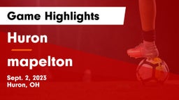 Huron  vs mapelton Game Highlights - Sept. 2, 2023