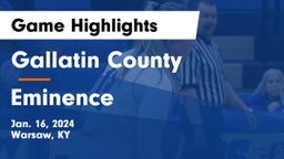 Gallatin County  vs Eminence  Game Highlights - Jan. 16, 2024