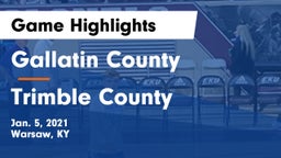 Gallatin County  vs Trimble County  Game Highlights - Jan. 5, 2021