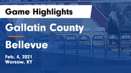 Gallatin County  vs Bellevue  Game Highlights - Feb. 4, 2021