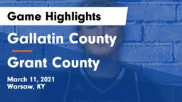 Gallatin County  vs Grant County  Game Highlights - March 11, 2021
