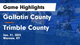 Gallatin County  vs Trimble County  Game Highlights - Jan. 31, 2023