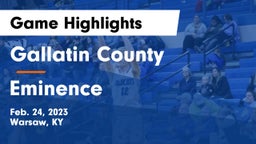 Gallatin County  vs Eminence  Game Highlights - Feb. 24, 2023