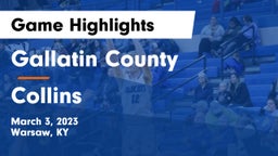 Gallatin County  vs Collins  Game Highlights - March 3, 2023