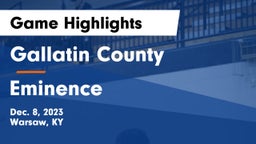 Gallatin County  vs Eminence  Game Highlights - Dec. 8, 2023