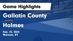 Gallatin County  vs Holmes  Game Highlights - Feb. 23, 2024