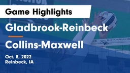 Gladbrook-Reinbeck  vs Collins-Maxwell Game Highlights - Oct. 8, 2022