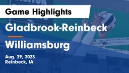 Gladbrook-Reinbeck  vs Williamsburg  Game Highlights - Aug. 29, 2023