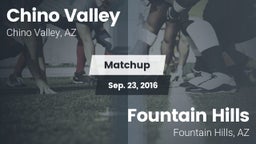 Matchup: Chino Valley High vs. Fountain Hills  2016