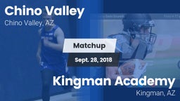 Matchup: Chino Valley High vs. Kingman Academy  2018