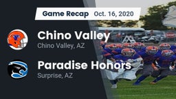 Recap: Chino Valley  vs. Paradise Honors  2020