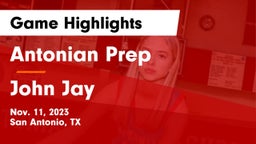 Antonian Prep  vs John Jay  Game Highlights - Nov. 11, 2023