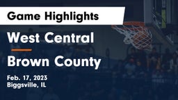 West Central  vs Brown County Game Highlights - Feb. 17, 2023