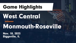 West Central  vs Monmouth-Roseville  Game Highlights - Nov. 18, 2023