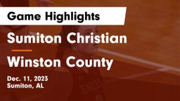 Sumiton Christian  vs Winston County  Game Highlights - Dec. 11, 2023
