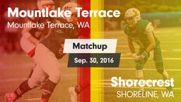 Matchup: Mountlake Terrace vs. Shorecrest  2016
