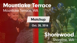Matchup: Mountlake Terrace vs. Shorewood  2016